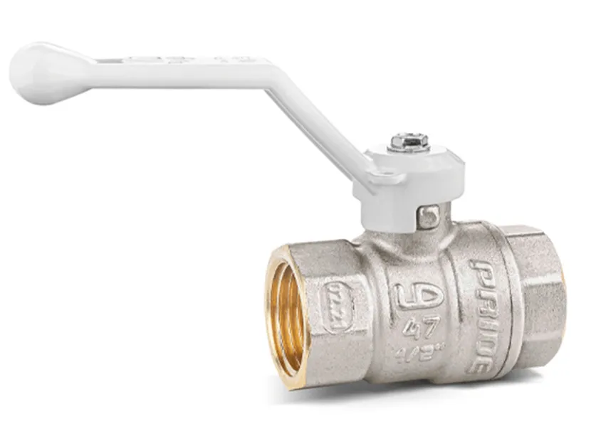 Кран шаровой латунный LD Pride 47.20.B-B.Р (White) Ду 20 Ру 40 вн-вн, (рычаг)