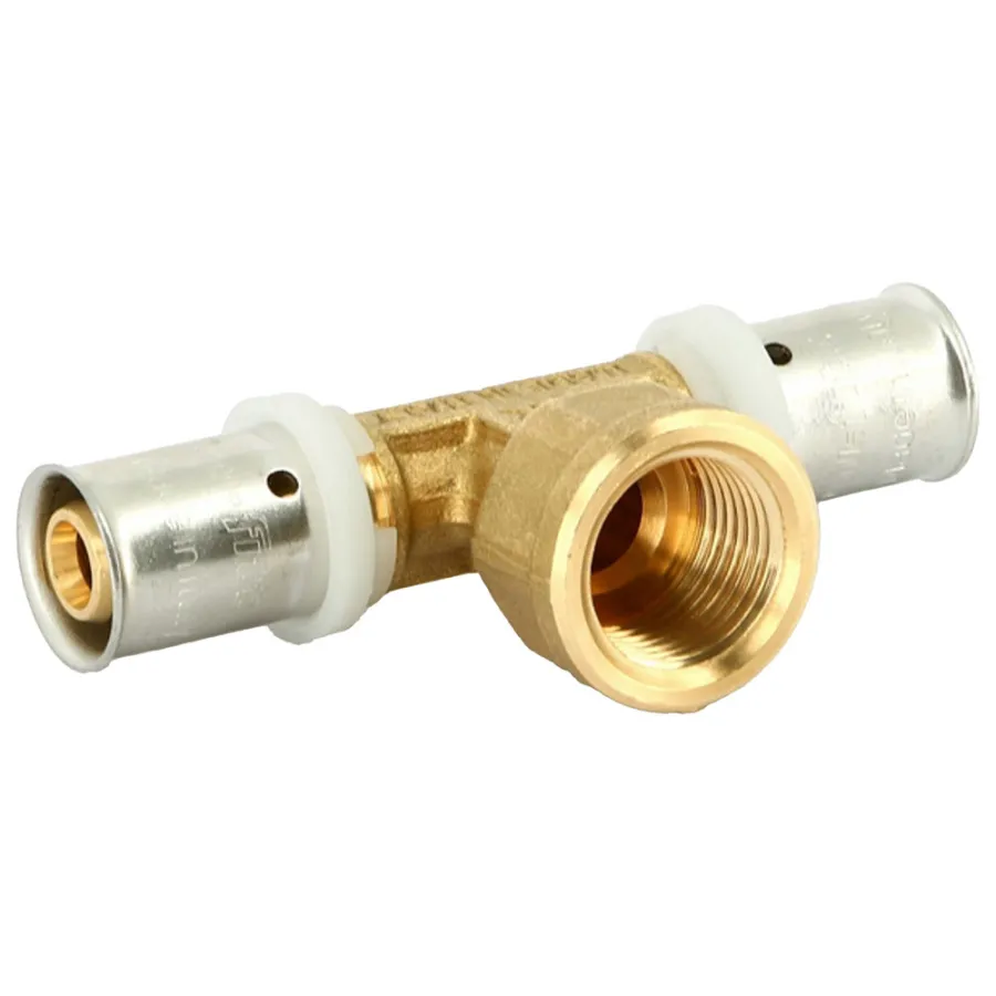 Тройник Uni-Fitt пресс-В 16х1/2"х16