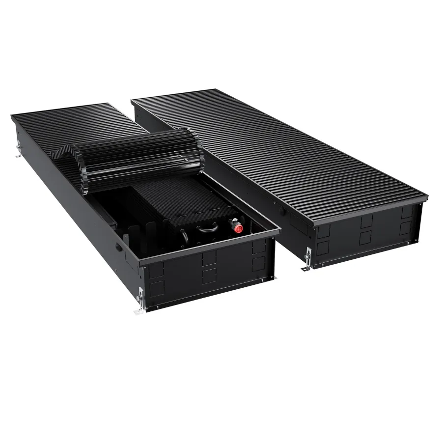 Конвектор внутрипольный Royal Thermo ATRIUM TURBO-150/400/2900-DG-U-BL