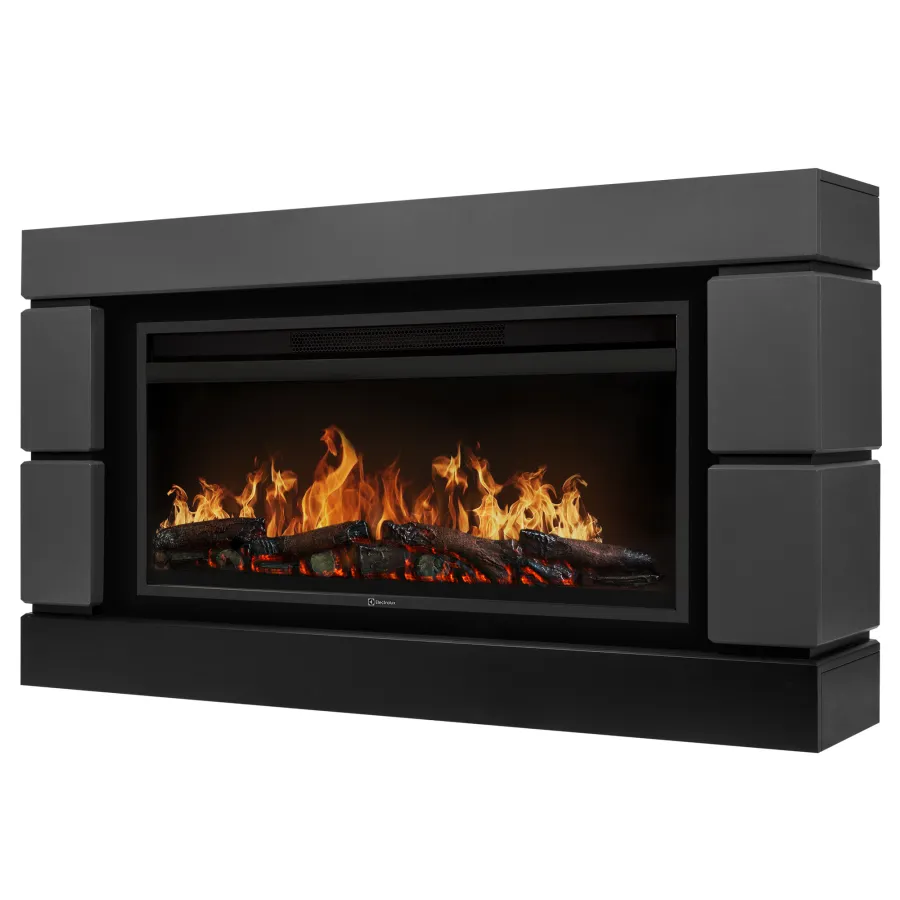 Каминокомплект: Очаг Electrolux EFP/P-3620LS, портал Moderno 42/40/36, графит