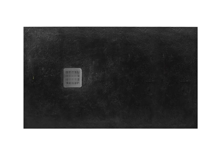 Душевой поддон Roca TERRAN 1600x700 с сифоном и решеткой, черный (AP1016402BC01400)
