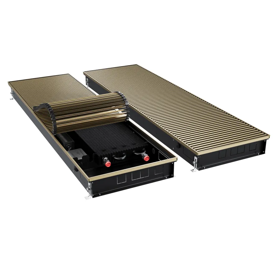 Конвектор внутрипольный Royal Thermo ATRIUM TURBO-90/400/1200-DG-U-AU