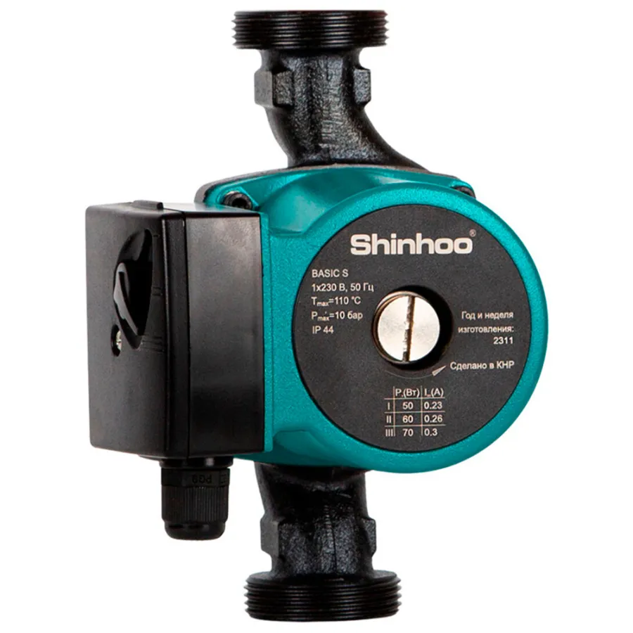 Насос циркуляционный Shinhoo BASIC S 25-8S 180