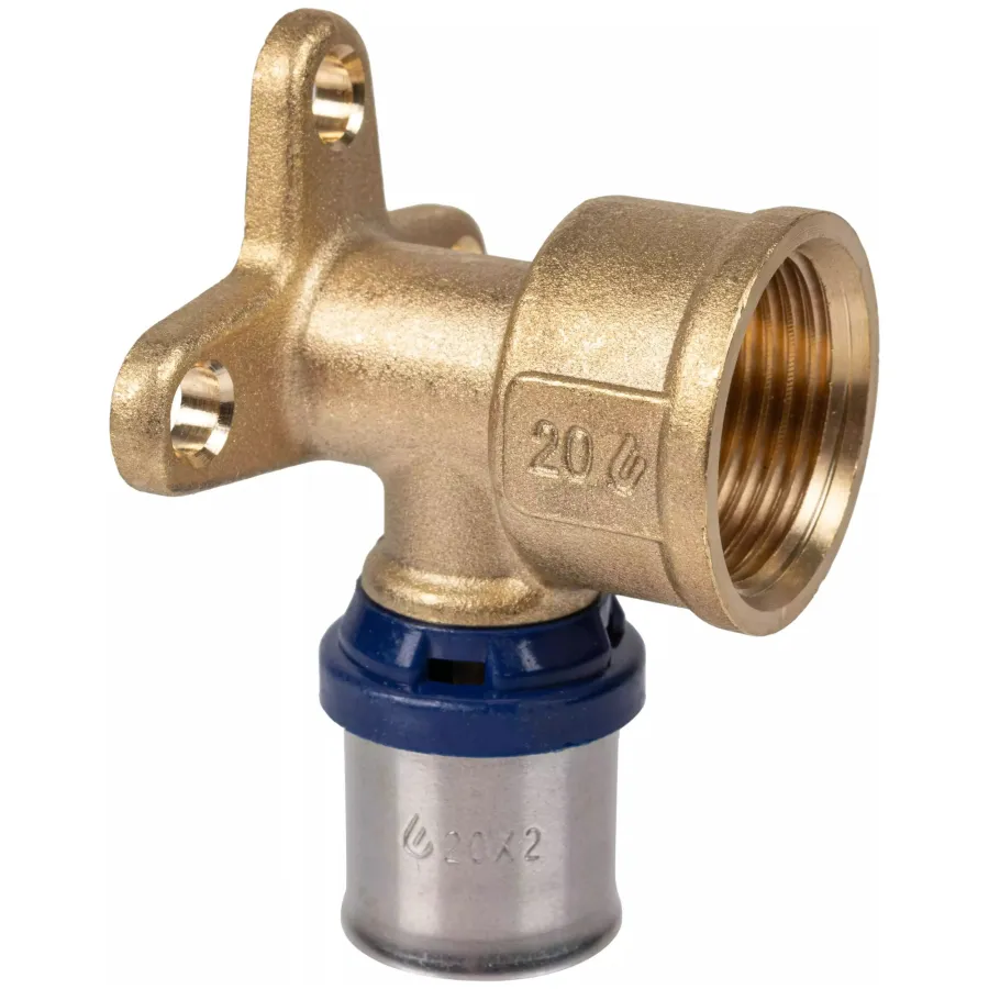 Водорозетка пресс для металлопластиковых труб Usystems MLC Plus под планку M 20-Rp3/4"ВР L-43мм