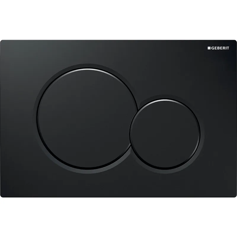 Кнопка смыва Geberit Sigma0, двойной смыв, черный