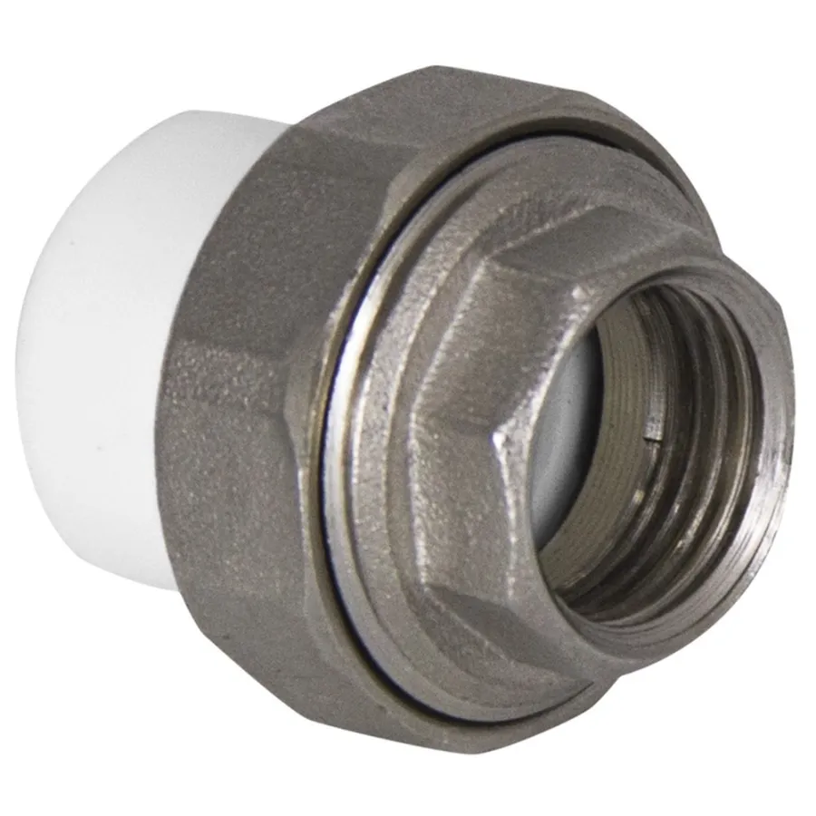 Муфта TEBO бел. PP-R комбин. разъемная (Американка) 20х3/4" ВР O-ring