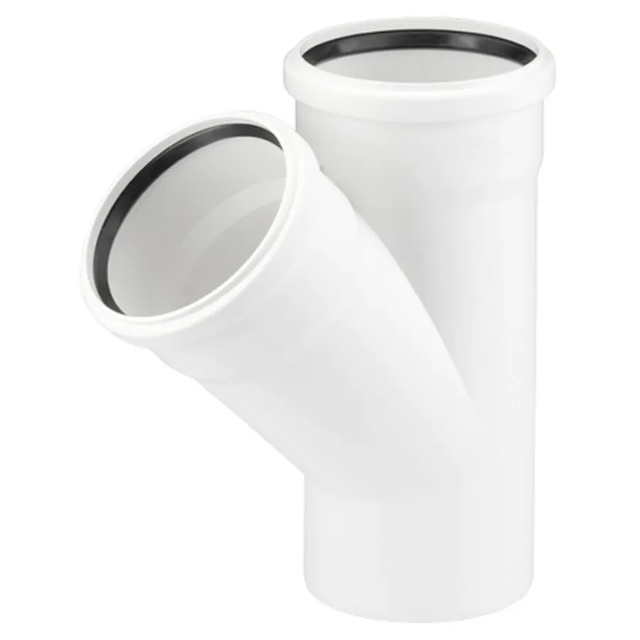 Тройник REHAU RAUPIANO PLUS 50/50/45гр.