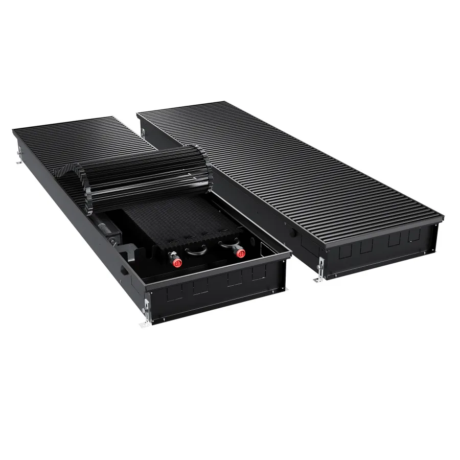 Конвектор внутрипольный Royal Thermo ATRIUM TURBO-110/400/2700-DG-U-BL