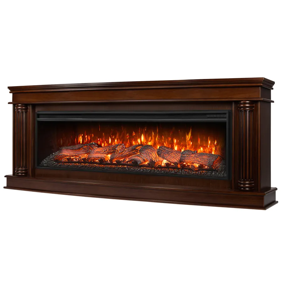 Каминокомплект: Очаг Royal Thermo Aurora RTFP/P-AR60LS, портал Olympia 60 CO, канадский дуб