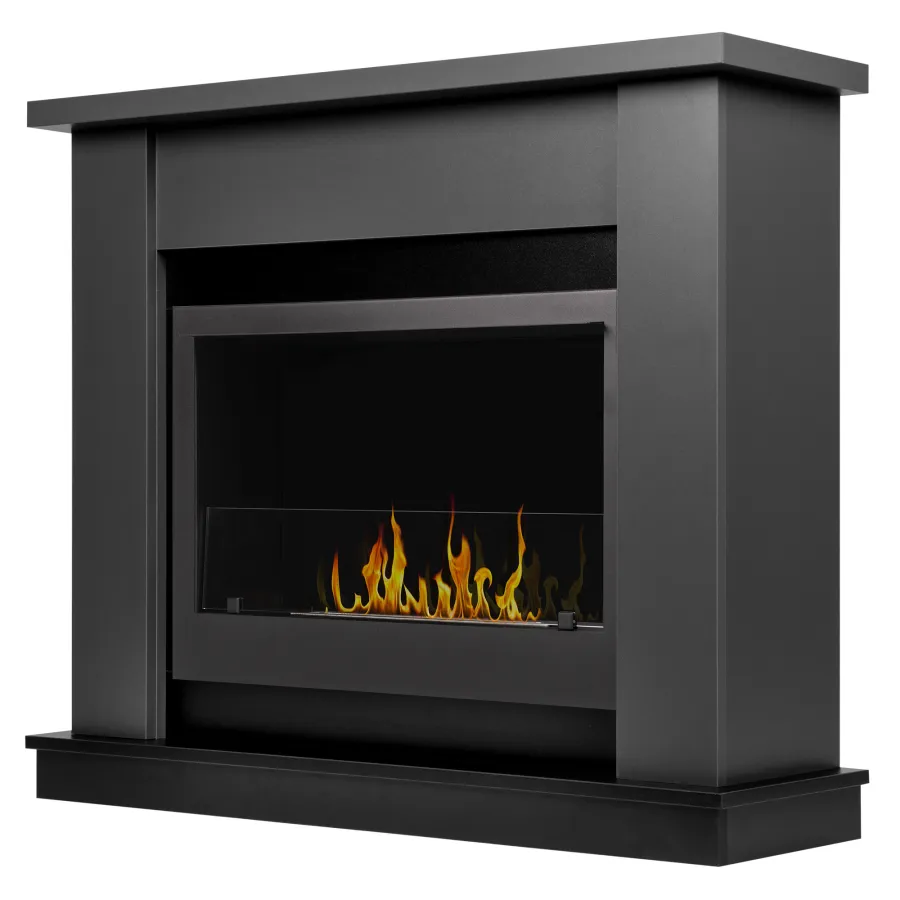 Каминокомплект:Биокамин Firelight BFP/P-3020+Canto Long графит, черный