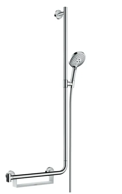 Душевой набор Hansgrohe Raindance Select S 120 3jet со штангой 110 см правосторонний, хром (26326000)