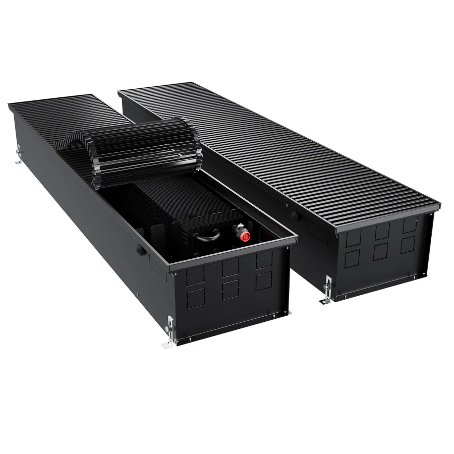 Конвектор внутрипольный Royal Thermo ATRIUM TURBO-190/300/2900-DG-U-BL