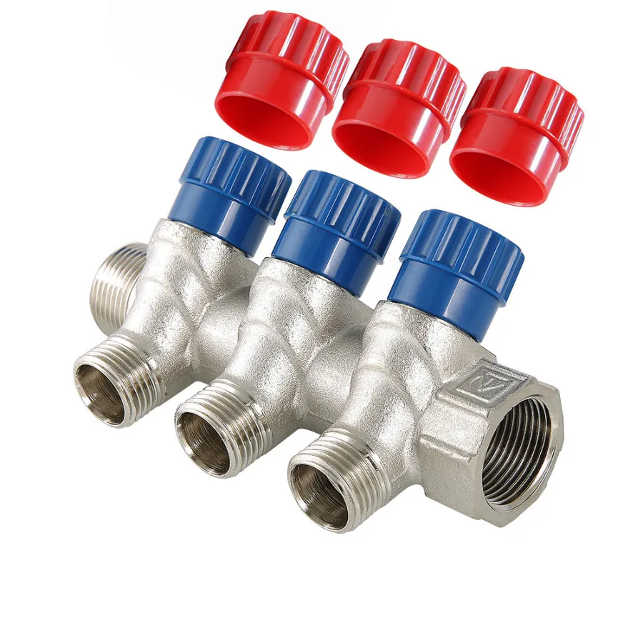 Коллектор VALTEC VTc.560.N.0604 с рег.вент НР 1"х1/2" 4 вых