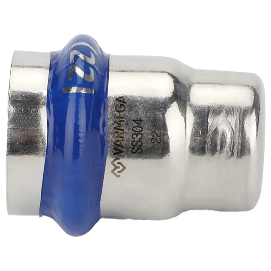 Заглушка VARMEGA раструбная Inox Press 35
