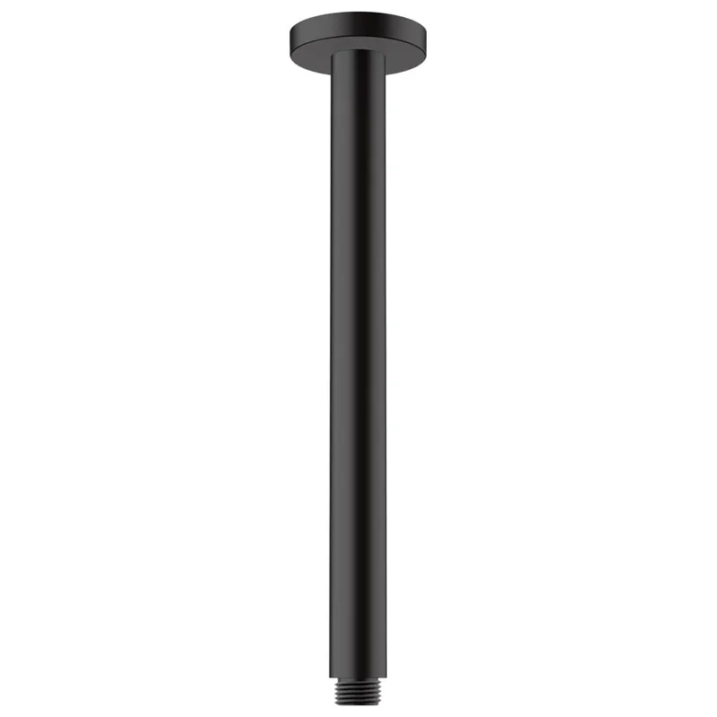 Держатель верхнего душа Hansgrohe Vernis Blend потолочный, 300 мм, матовый черный (27805670)