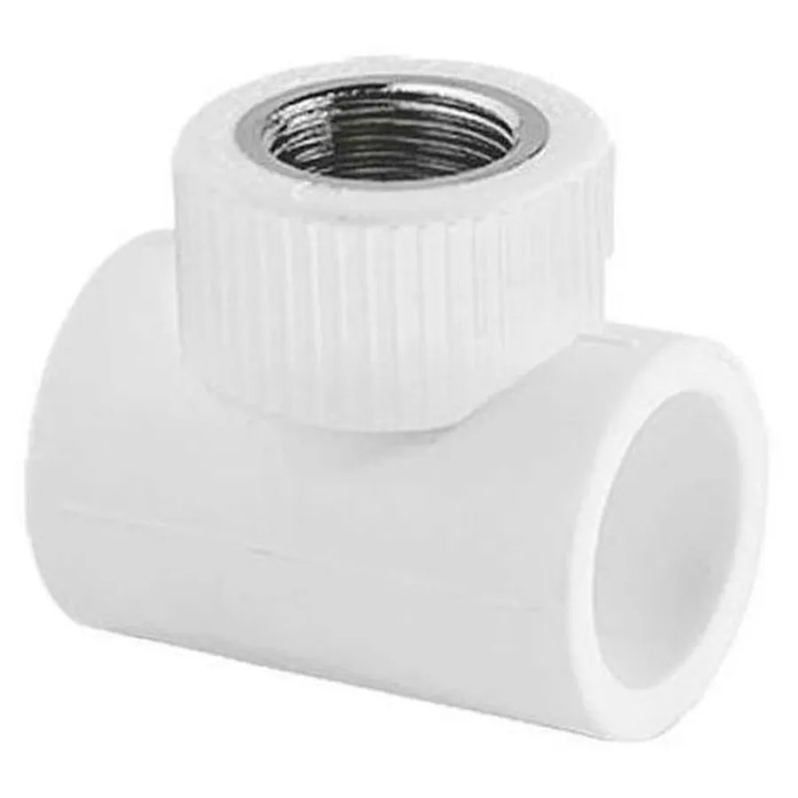 Тройник TEBO бел. PP-R комб. 20х3/4" ВР (15/90), арт. 030040303
