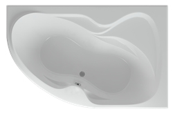 AQUATEK Вега Акриловая ванна на каркасе, слив-перелив в комплекте, с панелью. Правая ориентация - фото 116224