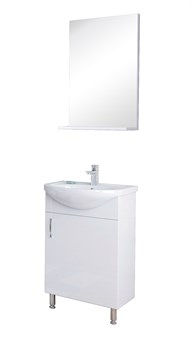 GROSSMAN Комплект мебели "ЭКО-52" 3 в 1 (тумба 50 см, раковина 52 см, зеркало 50 см), цвет белый - фото 117869