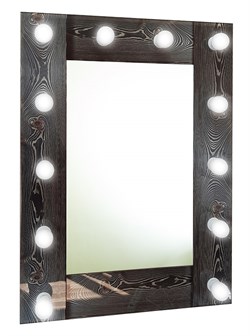 CONTINENT Зеркало гримерное лофт (12 ламп) 60х80 - фото 119504