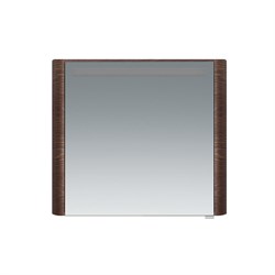 AM.PM Sensation, зеркало, зеркальный шкаф, левый, 80 см, с подсветкой, табачный дуб, текстур - фото 123611