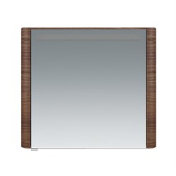 AM.PM Sensation, зеркало, зеркальный шкаф, правый, 80 см, с подсветкой, орех, текстурированна - фото 123616