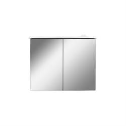 AM.PM SPIRIT 2.0, Зеркальный шкаф с LED-подсветкой, 80 см, цвет: белый, глянец - фото 124202