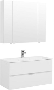 AQUANET Алвита 100 Комплект мебели для ванной комнаты - фото 125801