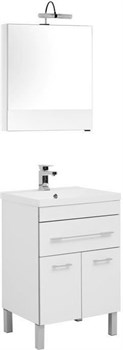 AQUANET Верона NEW 58 Комплект мебели для ванной комнаты (напольный 1 ящик 2 дверцы) - фото 126636