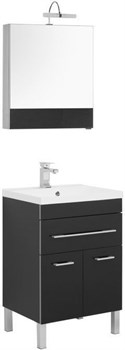 AQUANET Верона NEW 58 Комплект мебели для ванной комнаты (напольный 1 ящик 2 дверцы) - фото 126637