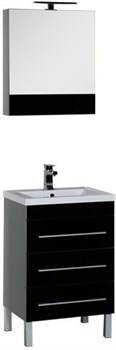 AQUANET Верона NEW 58 Комплект мебели для ванной комнаты (напольный 3 ящика) - фото 126649