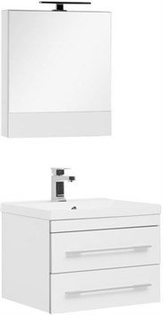 AQUANET Верона NEW 58 Комплект мебели для ванной комнаты (подвесной 2 ящика) - фото 126661