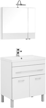 AQUANET Верона NEW 75 Комплект мебели для ванной комнаты (напольный 1 ящик 2 дверцы) - фото 126673