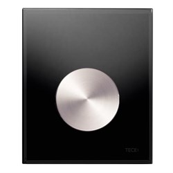 TECEloop Urinal,  стекло черное,  клав. нерж. сталь - фото 130883