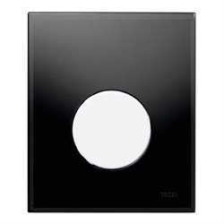TECEloop Urinal,  стекло черное, клав. белая. - фото 130884