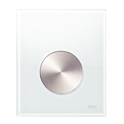 TECEloop Urinal,  стекло белое, клав. нерж. сталь - фото 130908