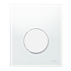 TECE Loop Панель смыва для писсуара стекло белое, клавиша белая - фото 131233