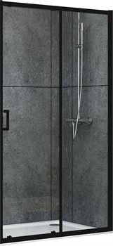 Душевая дверь ABBER Schwarzer Diamant, двери раздвижные, стекло6 мм - фото 140926