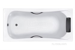 Ванна акриловая Roca BeCool 170x80 прямоугольная белая ZRU9302852 - фото 143838