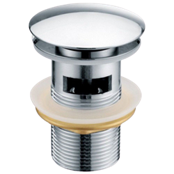 GID Донный клапан CH100-1 Хром с переливом, ширина 7,5 см - фото 147995