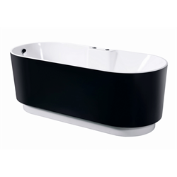 ORANS Акриловая ванна BT-NL601- FTSI Black / with air massage (1750x750x650) - фото 151127