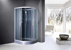 ESBANO Душевая полукруглая кабина с крышей ESG-100CR: 100 х 100 х 210см ESKG100CR - фото 152535