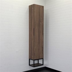 COMFORTY Шкаф-колонна "Порто-35" дуб темно-коричневый - фото 156809