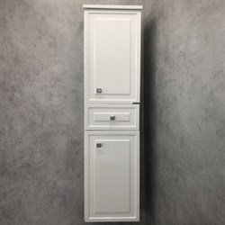 COMFORTY Шкаф-колонна "Феррара-40" белый глянец - фото 157377
