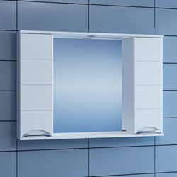 SANTA Зеркальный шкаф СаНта Родос 100 106018, с подсветкой - фото 158618