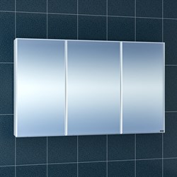 SANTA Зеркальный шкаф СаНта Стандарт 120 113019, цвет белый - фото 158757