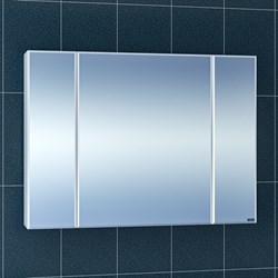 SANTA Зеркальный шкаф СаНта Стандарт 100 113012, цвет белый - фото 158762