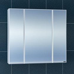 SANTA Зеркальный шкаф СаНта Стандарт 80 113010, цвет белый - фото 158774