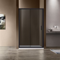 VINCEA Душевая дверь Garda VDS-1G120CGB, 1200, черный, стекло тонированное - фото 161917