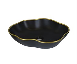 Bronze de Luxe Раковина-чаша черная, 500х380х130 - фото 171722