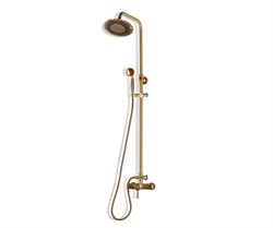 Bronze de Luxe Windsor Комплект для душевой (без излива) душ "Двойной цветок" (10118/1DF) - фото 172240